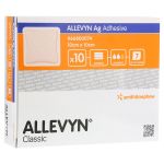 ALLEVYN Ag Adhesive 10x10 cm Wundverband (PZN 11729939) из Германии