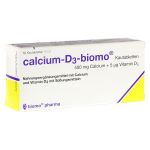 CALCIUM-D3-biomo Kautabletten 500+D (PZN 294467) из Германии