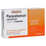 Paracetamol-ratiopharm 1000mg (PZN 9263936) из Германии