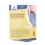 LUVOS ActiveFace Mund-Nase-Maske Gr.2 weiß-bl. (PZN 16679844) из Германии