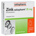 Zink-ratiopharm 25mg (PZN 813252) из Германии