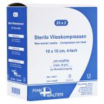 VLIESKOMPRESSEN 10x10 cm steril 4fach (PZN 4793807) из Германии