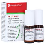 NICOTIN AL 1 mg/Sprühstoß Spray z.Anw.i.d.Mundhö. (PZN 16086334) из Германии