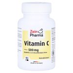 VITAMIN C 500 mg Kapseln (PZN 8922408) из Германии