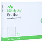 EXUFIBER 10x10 cm Gel-Faserverband (PZN 14021678) из Германии