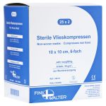 VLIESKOMPRESSEN 10x10 cm steril 6fach (PZN 4793859) из Германии