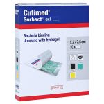 CUTIMED Sorbact Gel Kompressen 7,5x7,5 cm (PZN 3178661) из Германии