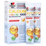 DOPPELHERZ Calcium 1000+D3+K2 system Brausetabl. (PZN 15302043) из Германии