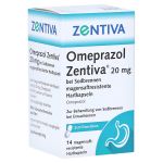 Omeprazol Zentiva 20mg bei Sodbrennen (PZN 10541926) из Германии