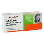 Calcium-ratiopharm 500mg (PZN 11657602) из Германии