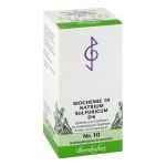BIOCHEMIE 10 Natrium sulfuricum D 6 Tabletten (PZN 1073840) из Германии
