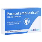 Paracetamol axicur 500mg (PZN 15613524) из Германии