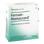 FERRUM HOMACCORD Ampullen (PZN 379873) из Германии