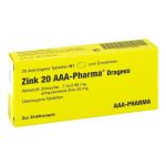 Zink 20 AAA-Pharma (PZN 790054) из Германии