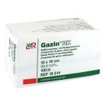 GAZIN Mullkomp.10x10 cm unsteril 12fach RK (PZN 3959507) из Германии