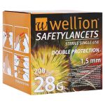 WELLION Safetylancets 28 G Sicherheitseinmallanz. (PZN 866231) из Германии