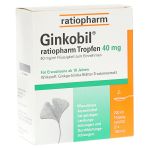 GINKOBIL ratiopharm 40mg (PZN 6680906) из Германии