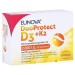 EUNOVA DuoProtect D3+K2 2000 I.E./80 µg Kapseln (PZN 14133532) из Германии