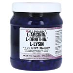 L-ARGININ/L-ORNITHIN/L-Lysin 4:3:4 GPH Kapseln (PZN 9918395) из Германии