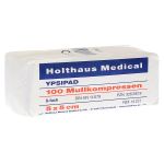 MULLKOMPRESSEN Ypsipad 5x5 cm unsteril 8fach (PZN 3262829) из Германии
