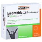Eisentabletten-ratiopharm N 50mg (PZN 6957905) из Германии