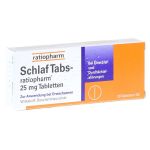 SchlafTabs-ratiopharm 25mg (PZN 7707524) из Германии