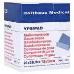 Mullkompressen Ypsipad 7,5x7,5 cm steril 8fach (PZN 3214925) из Германии