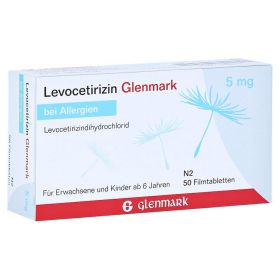 Levocetirizin Glenmark 5mg – PZN 3343054 (PZN 3343054) из Германии