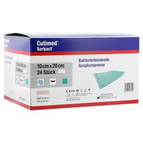 CUTIMED Sorbact Saugkompressen 10x20 cm – PZN 7347161 (PZN 7347161) из Германии