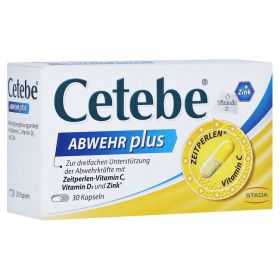 Cetebe Abwehr plus Vitamin C + Vitamin D3 + Zink Kapseln – PZN 2408188 (PZN 2408188) из Германии