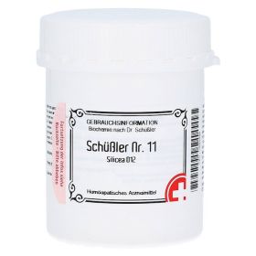 SCHÜSSLER Nr.11 Silicea D 12 Tabletten – PZN 10990699 (PZN 10990699) из Германии