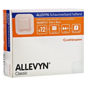 ALLEVYN Schaumverband 7x8 cm haftend – PZN 3725867 (PZN 3725867) из Германии