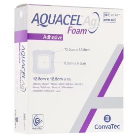 AQUACEL Ag Foam adhäsiv 12,5x12,5 cm Verband – PZN 9060239 (PZN 9060239) из Германии
