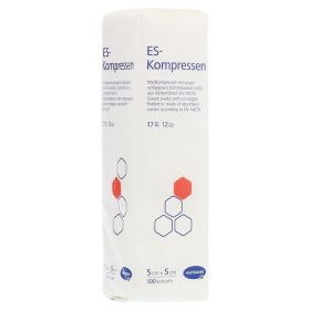ES-KOMPRESSEN unsteril 5x5 cm 12fach – PZN 462083 (PZN 462083) из Германии