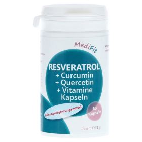 RESVERATROL+CURCUMIN+Quercetin+Vitamine Kapseln – PZN 11186901 (PZN 11186901) из Германии