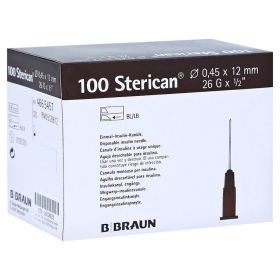 STERICAN Ins.Einm.Kan.26 Gx1/2 0,45x12 mm – PZN 16016635 (PZN 16016635) из Германии