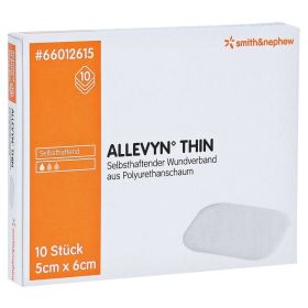 ALLEVYN Thin 5x6 cm dünne Wundauflage – PZN 11038394 (PZN 11038394) из Германии