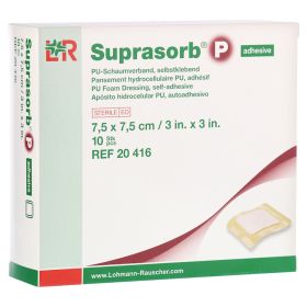 SUPRASORB P PU-Schaumv.selbstklebend 7,5x7,5 cm – PZN 11115858 (PZN 11115858) из Германии