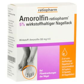 Amorolfin-ratiopharm 5% – PZN 9199173 (PZN 9199173) из Германии