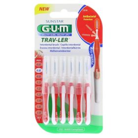 GUM TRAV-LER 0,8mm Kerze rot Interdental+6Kappen – PZN 9714445 (PZN 9714445) из Германии