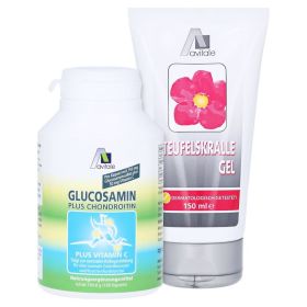 Avitale Glucosamin 750 mg + Chondroitin 100 mg + gratis Teufelskrallen Gel – PZN 6705291 (PZN 6705291) из Германии