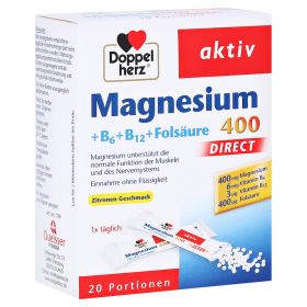 Doppelherz aktiv Magnesium 400 + B6 + B12 + Folsäure Direkt – PZN 1026875 (PZN 1026875) из Германии