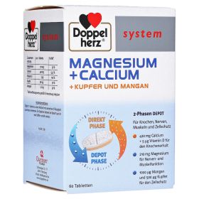 DOPPELHERZ Magnesium+Calc.+Kupfer+Mangan syst.Tab. – PZN 5918470 (PZN 5918470) из Германии
