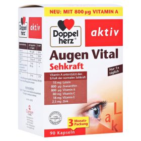 DOPPELHERZ Augen Vital Sehkraft aktiv Kapseln – PZN 16664771 (PZN 16664771) из Германии