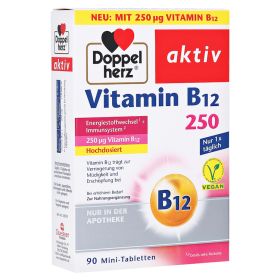 DOPPELHERZ Vitamin B12 250 aktiv Tabletten – PZN 16781034 (PZN 16781034) из Германии