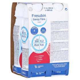 FRESUBIN ENERGY Fibre DRINK Erdbeere Trinkflasche – PZN 6698591 (PZN 6698591) из Германии