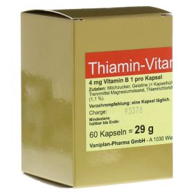 THIAMIN Kapseln Vitamin B1 – PZN 574072 (PZN 574072) из Германии