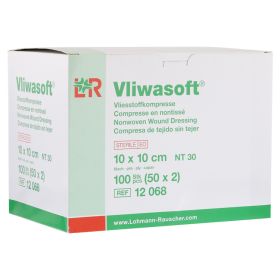 VLIWASOFT Vlieskompressen 10x10 cm steril 6l. – PZN 8900890 (PZN 8900890) из Германии