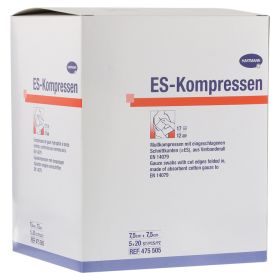 ES-KOMPRESSEN steril 7,5x7,5 cm 12fach Großpackung – PZN 6454096 (PZN 6454096) из Германии