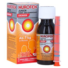 Nurofen Junior Fieber- & Schmerzsaft Erdbeer 40 mg/ml – PZN 7776471 (PZN 7776471) из Германии